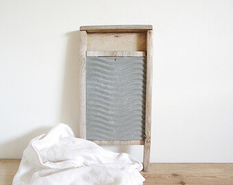 Vintage washboard wood small, laundry room decor, Farmhouse style, home styling interior, Rustic simple, Collectible collection, Bathroom