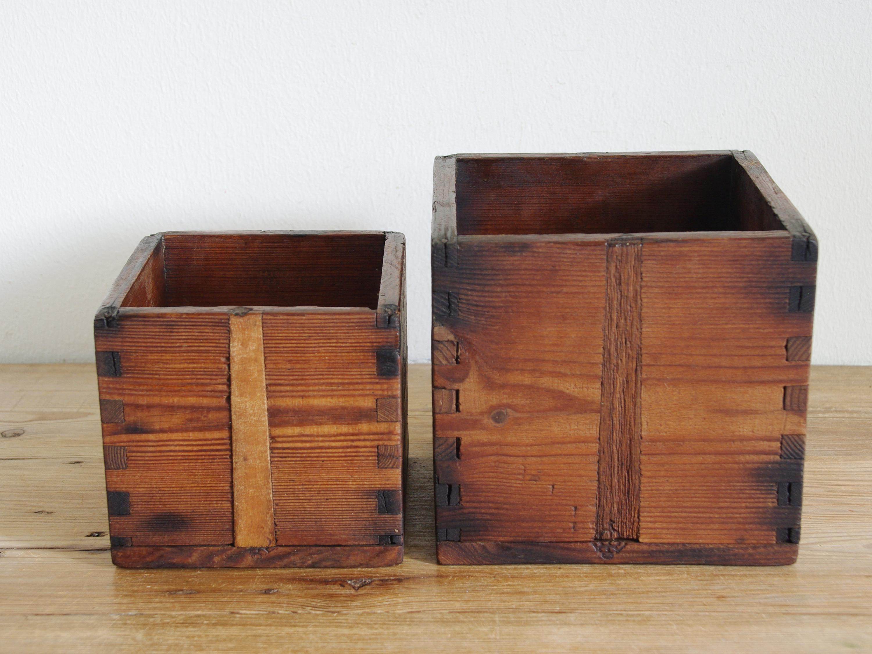 Vintage Antique Wooden Dry Goods Measure, Swedish Crown Branded