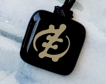 Adinkra Except God. Gye Nyame. Adinkra. One God. Adinkra for Ghana. Adinkra for man. African symbol pendant for boy.