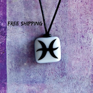 Pisces. Pisces pendant. Sign of Pisces. Necklace of the zodiac. February birthday. March birthday. Pisces Zodiac. Pisces Necklace