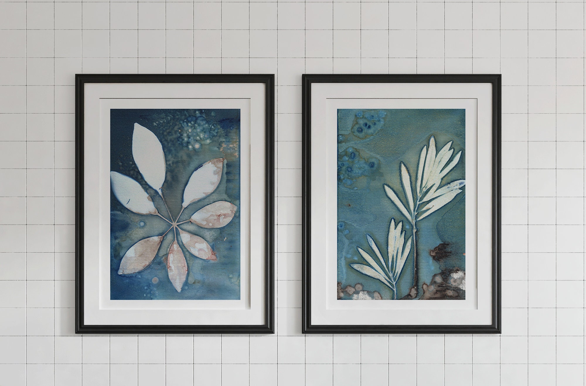 Beautiful Indigo Blue Wall Print. Bohemian Wall Art. Gift for Etsy UK