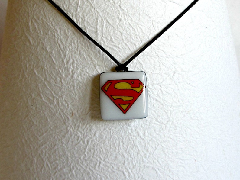 Superman Pendant. Movie Hero Jewelry. Comiccon Necklace. Etsy