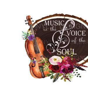 Musik ist die Stimme der Seele Clipart, PNG-Datei, Sublimation, Clipart