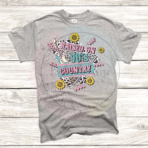 Élevé sur Country PNG des années 90, sublimation, musique, country