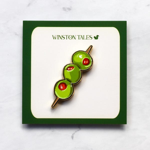 Spiedino per olive, custodia per aghi