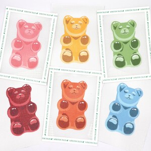 Gummy Bear Hand Painted Needlepoint Canvas | 18 mesh image 2