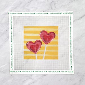 Sucker Needlepoint Valentines Canvas