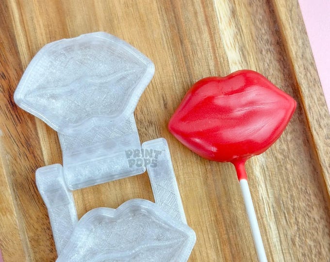 Lips 3D Cake Pop Mold Print Pops™