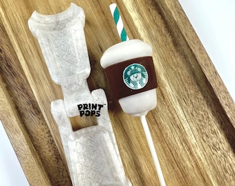 Coffee Cup 3D Cake Pop Mold Print Pops™