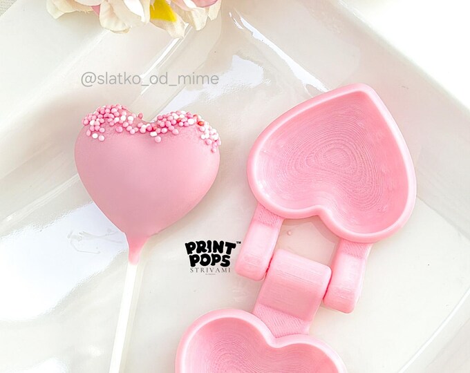 Heart 3D Cake Pop Mold Print Pops™