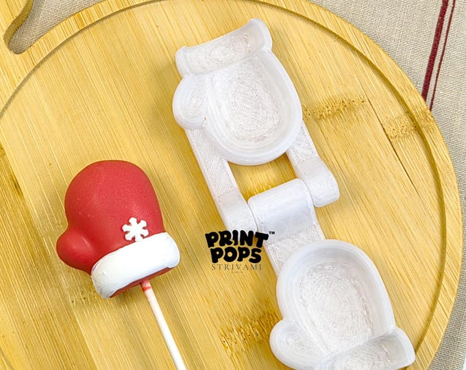Christmas Glove 3D Printed Cake Pop Mold - Print Pops™