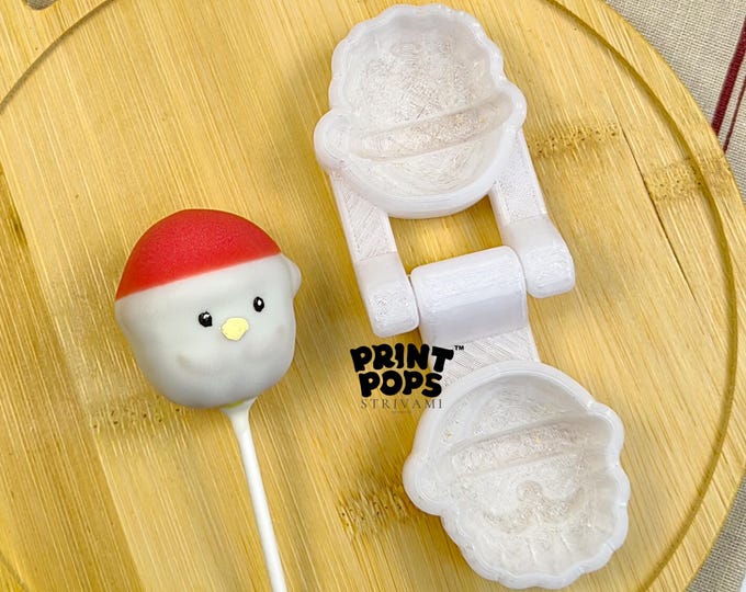 Santa Claus 3D Printed Cake Pop Mold - Print Pops™