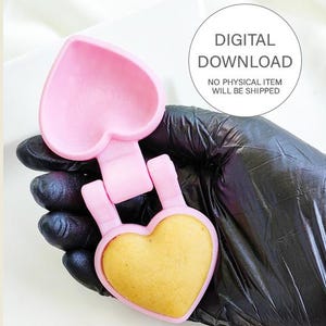 3D Heart Cake Pop Mold STL File - Digital Download | Print Pops™ | STL Cake Pop Mold, Digital Cake Pop Mold, 3D Mold Digital, Heart Cake Pop