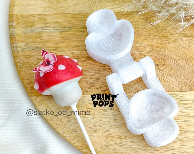 Mushroom 3D Cake Pop Mold Print Pops™