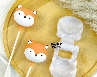 Fox 3D Cake Pop Mold Print Pops™