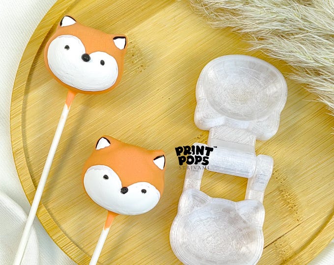 Fox 3D Cake Pop Mold Print Pops™