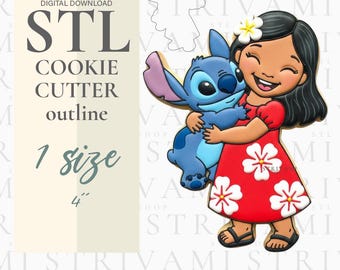 Blue Alien Cookie Cutter STL File: 3D Print Digital Download