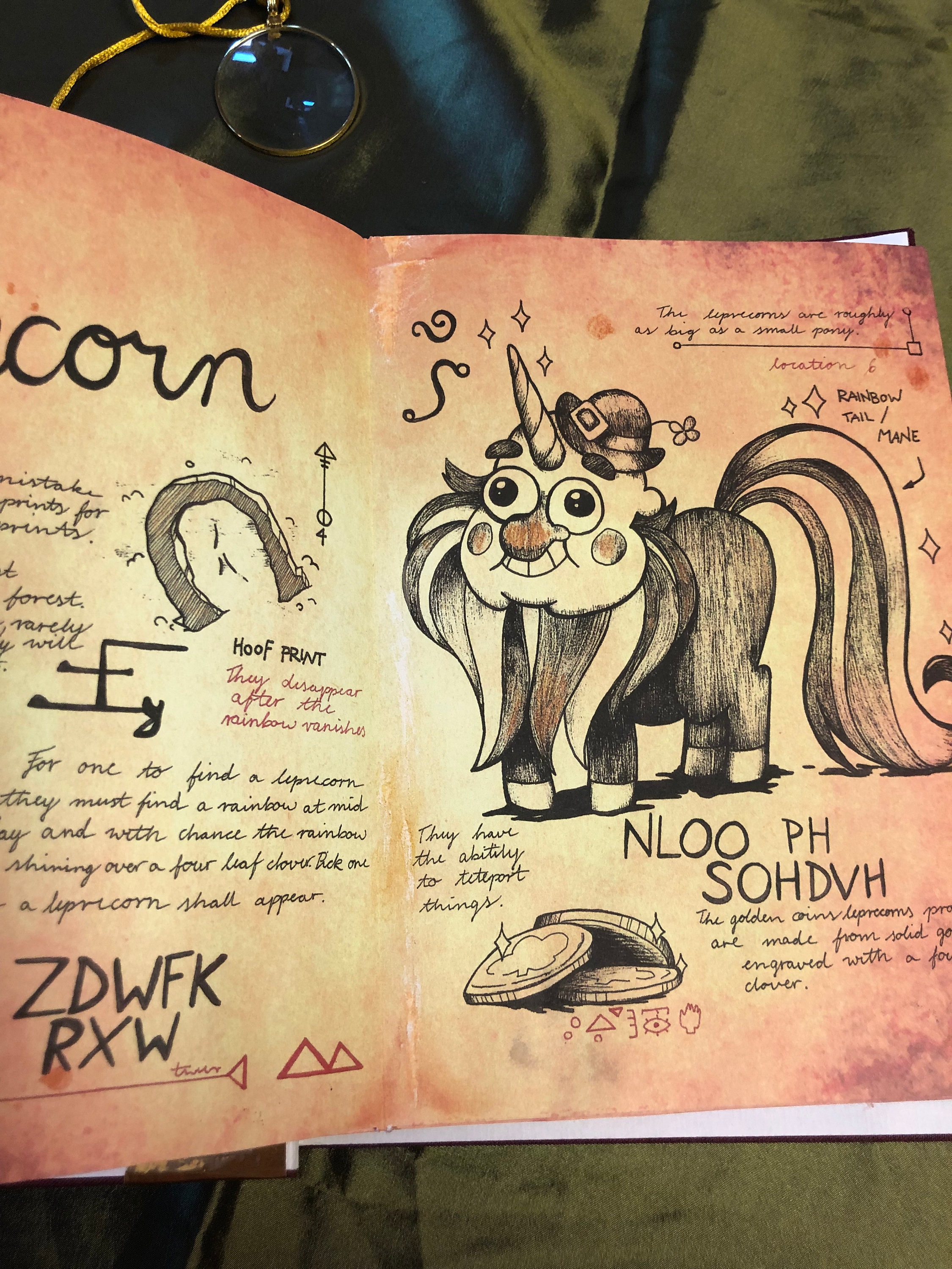 Gravity Falls, Journal 3 Replik Mit 32 Seiten, Handgemacht