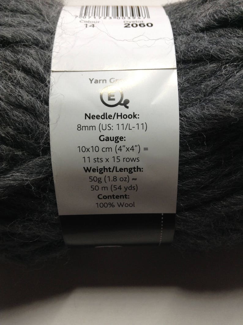 Dark Grey #14 Drops Yarn Eskimo