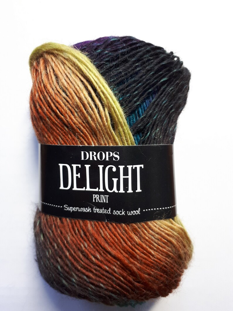 Drops Yarn Delight Olive Rust Plum 10 Etsy