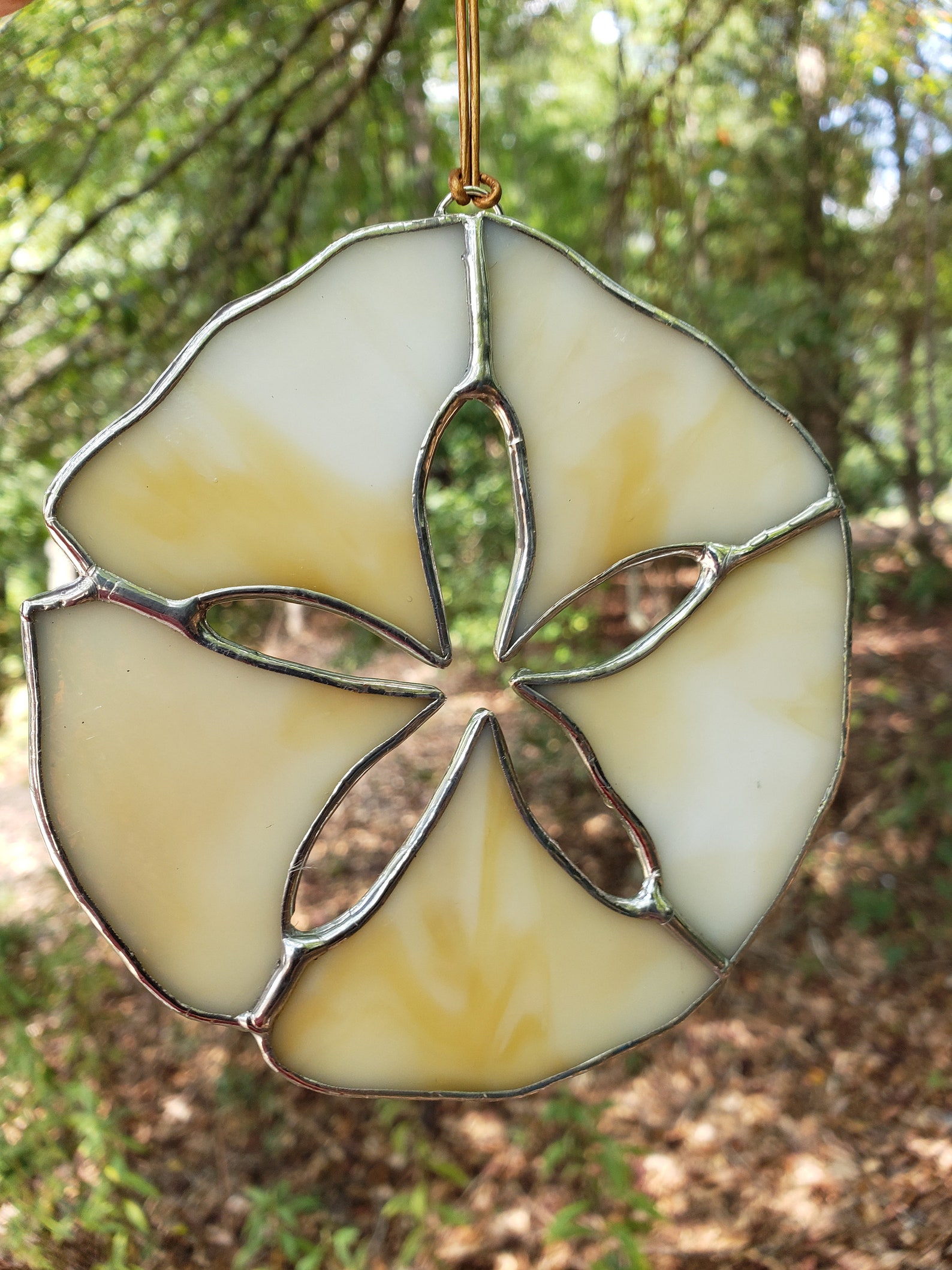 Stained glass sand dollar. Unique original design. Beach time Etsy