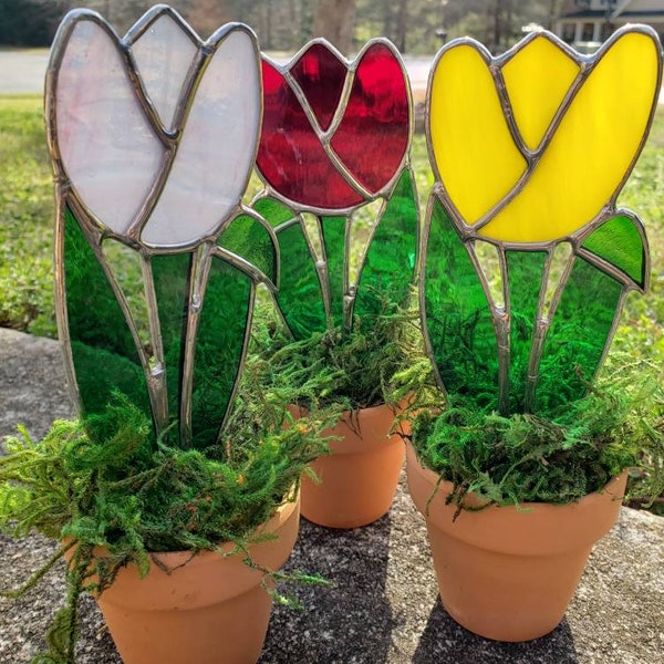 Glass Flower Pot Etsy