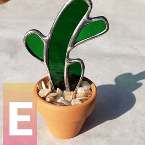 Stained glass cactus Great gift for the plant or succulent lover E