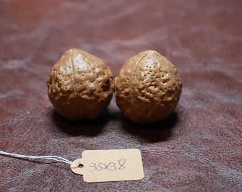 Matched Chinese Feng Shui Walnuts: Grenade II (35 x 38mm)