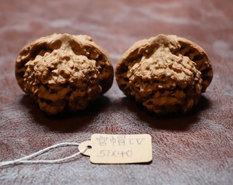 Sombrero de erudito XL de nogal chino a juego (51 x 40 mm)