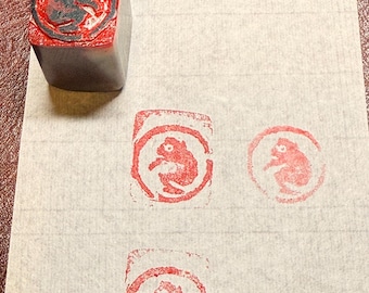 A Soapstone Seal Carved with Monkey