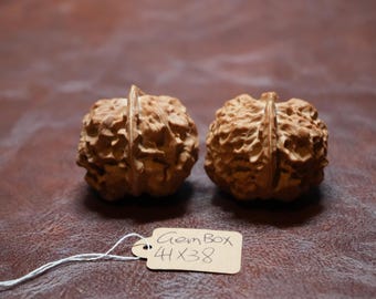 Aufgepasstes Yunnan Eisen Walnuss Paar: Big Gem Hand-Palmenmassagegeräte (41 x 38 mm)