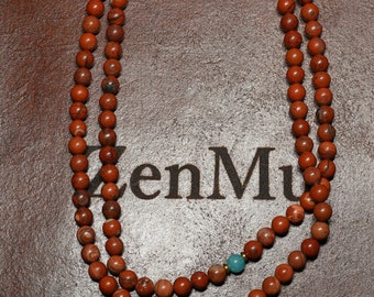 The Jesper Mala 108 Beads Full Mala with Blue Crystal Stone (Blessed)