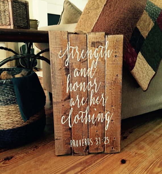 Items similar to Bible Verse Decor Proverbs Wood Sign
