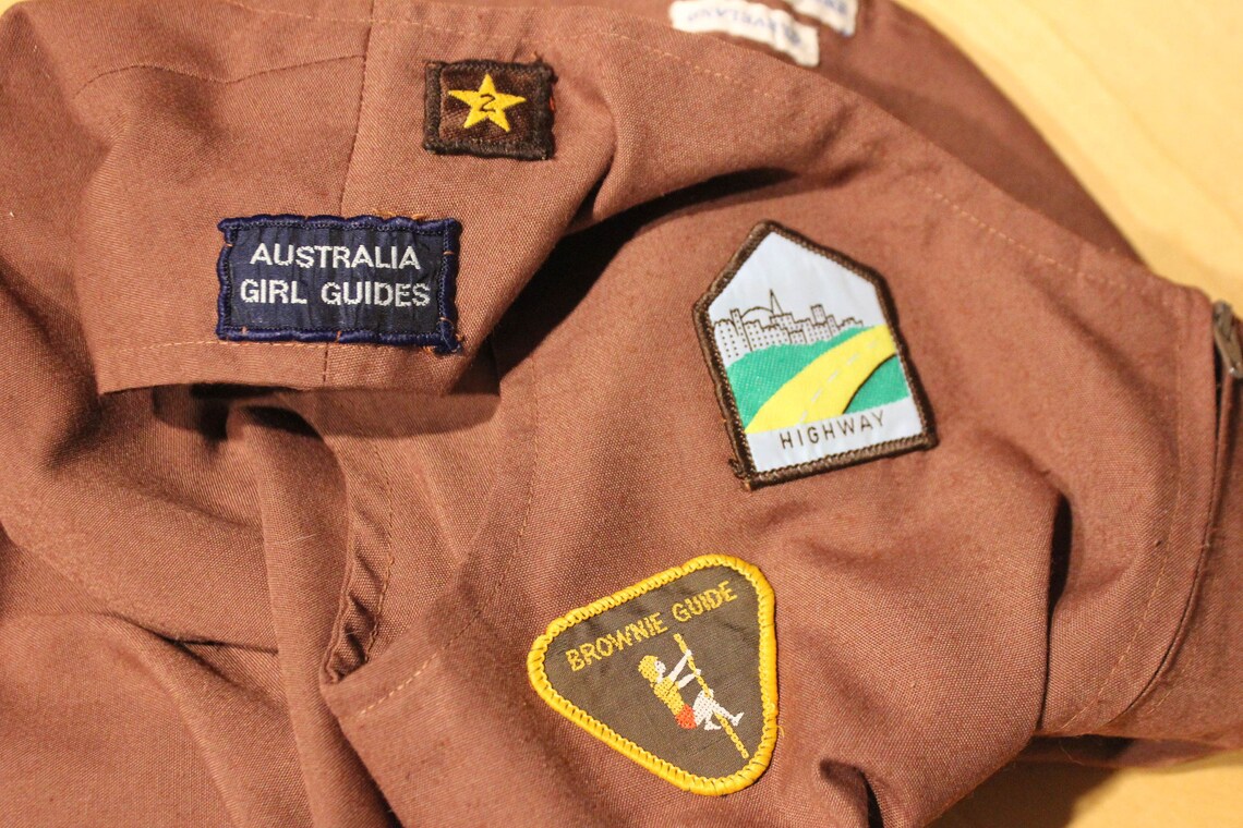 VINTAGE 1970'S Australian Girl Guides Brownies Dress 10 Etsy