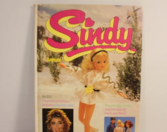 Sindy Annual Vintage 1986 Picture Comic Puzzle Interviews Hardback Book