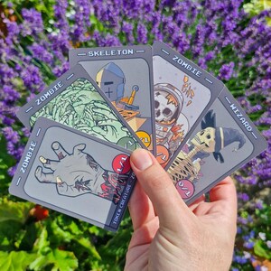 MTG Token Cards, Skeleton, Zombie, Wizard Art, Collectable Game Accessories