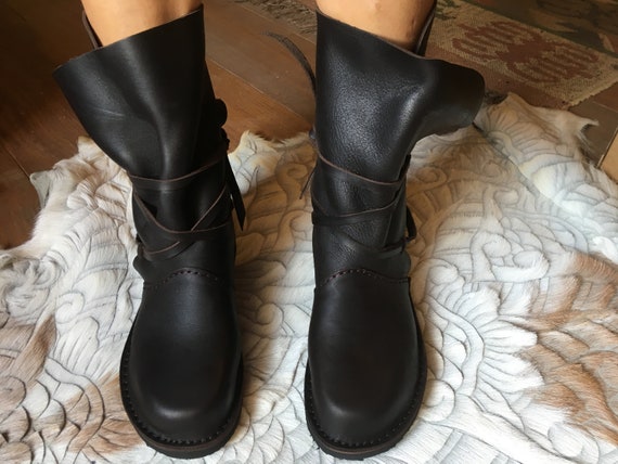 leather festival boots