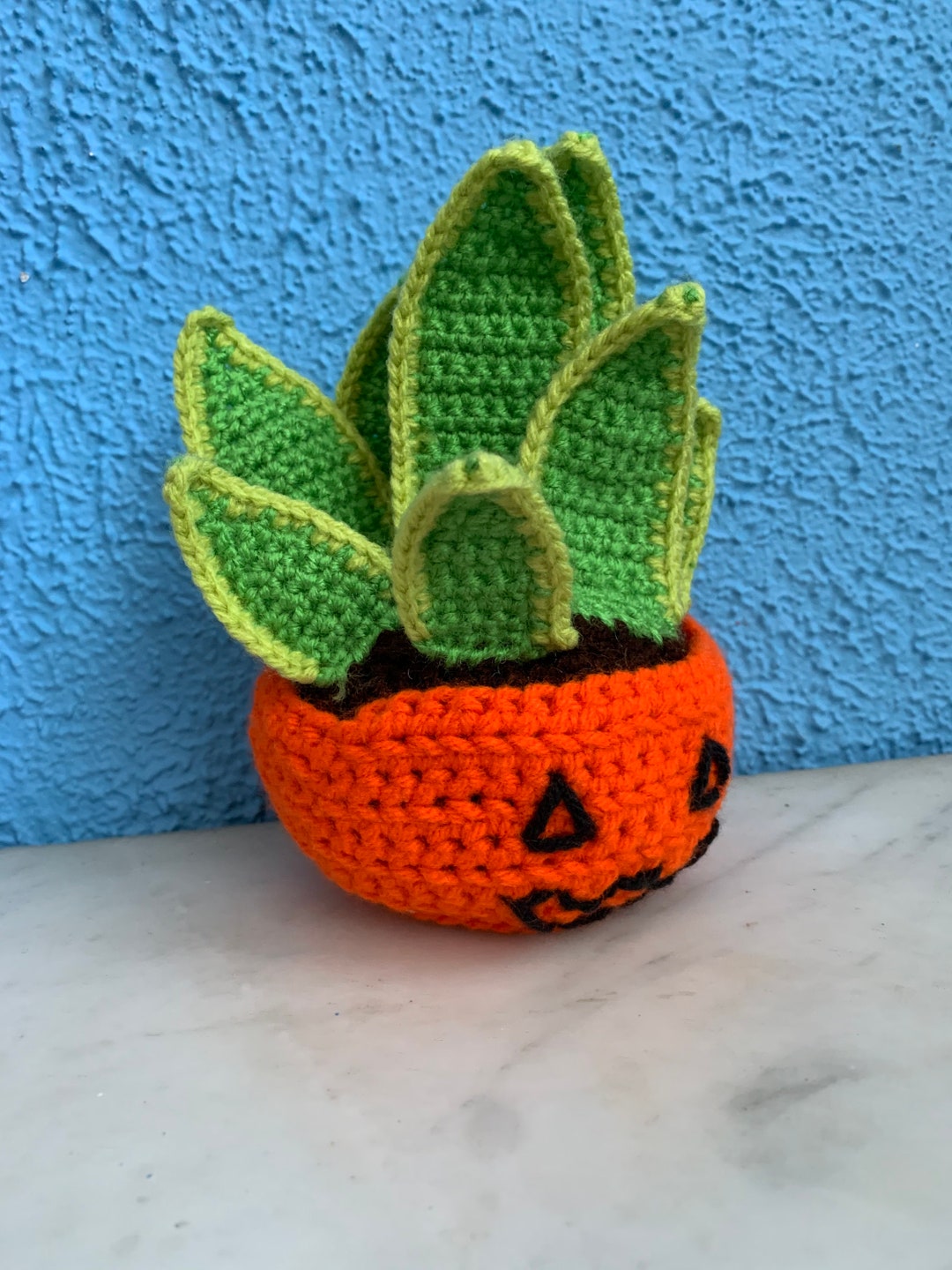 Jack O Lantern Snake Plant, Pumpkin Planter, Halloween Decor, Fall ...