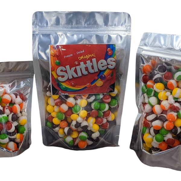 Freeze Dried Skittles (Original) - and BONUS sample item from my Etsy shop