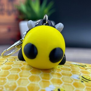 3D Printed Keychain/Charm. Baby Bumblebee