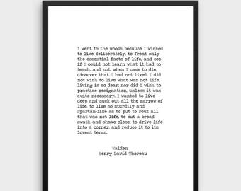 Thoreau quote | Etsy