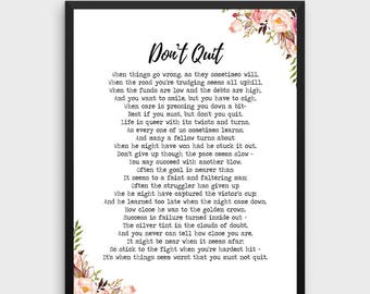 Modest image with don't quit poem printable Modest image with regard to don't quit poem printable