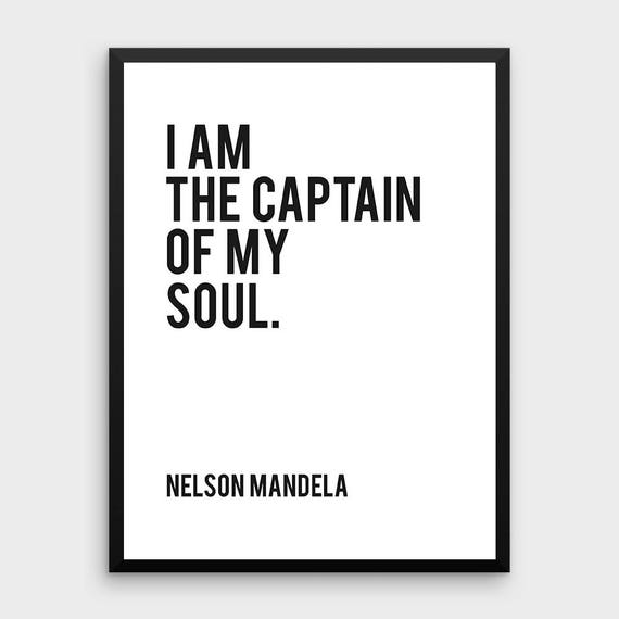 Citation Nelson Mandela Je Suis Le Capitaine De Mon Ame