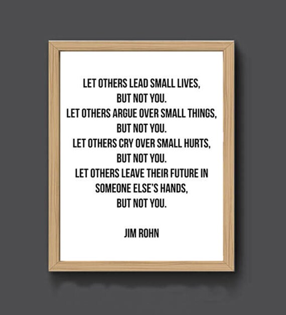 Jim Rohn Quote Druck Aber Nicht Sie Motivierend Zitat Zitat Etsy