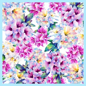 Rododendri, biglietto d'auguri con fiori acquerellati, biglietto d'auguri personalizzato stampato, biglietto con fiori primaverili per la mamma, biglietto vuoto, biglietto per la mamma