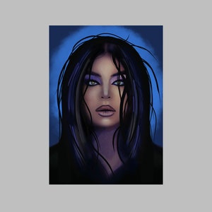 Futuristic Woman Painting | Digital File