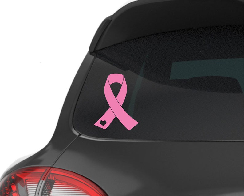 Breast Cancer Ribbon Decal for Car Decal Breast Cancer Car Etsy
