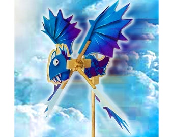 Halloween Little Whirligigs - Blue Dragon