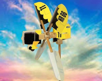 Toy whirligig - airplane racer