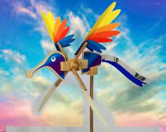 Little Whirligigs - Humming Bird with Foil Tail